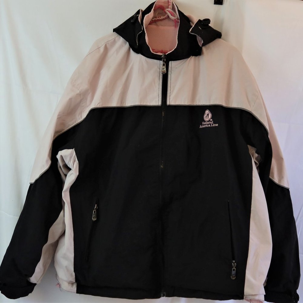 Women's HOLLAND AMERICA LINE Pink and Black ALASKA reversible jacket